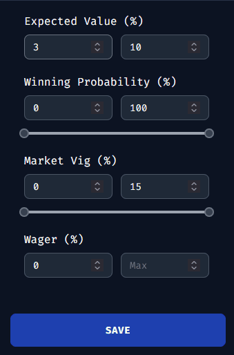 Value Bet Filters